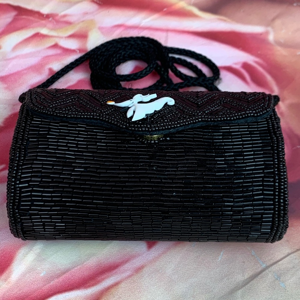 Vintage Hand Beaded Circle Bag with added Zero - Picture 7 of 8